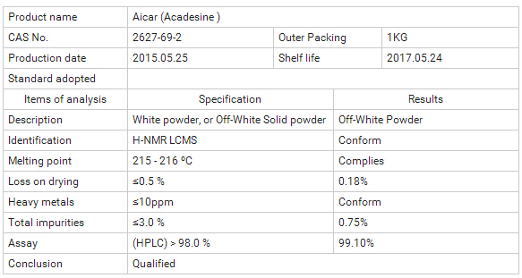 Acadesine AICAR Muscle Building SARMs for Muscle Endurance AMPK Activator